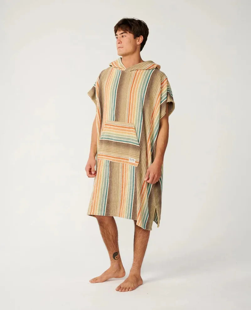 Rip Curl Poncho Classic Surf Hooded Towel - Khaki Sand