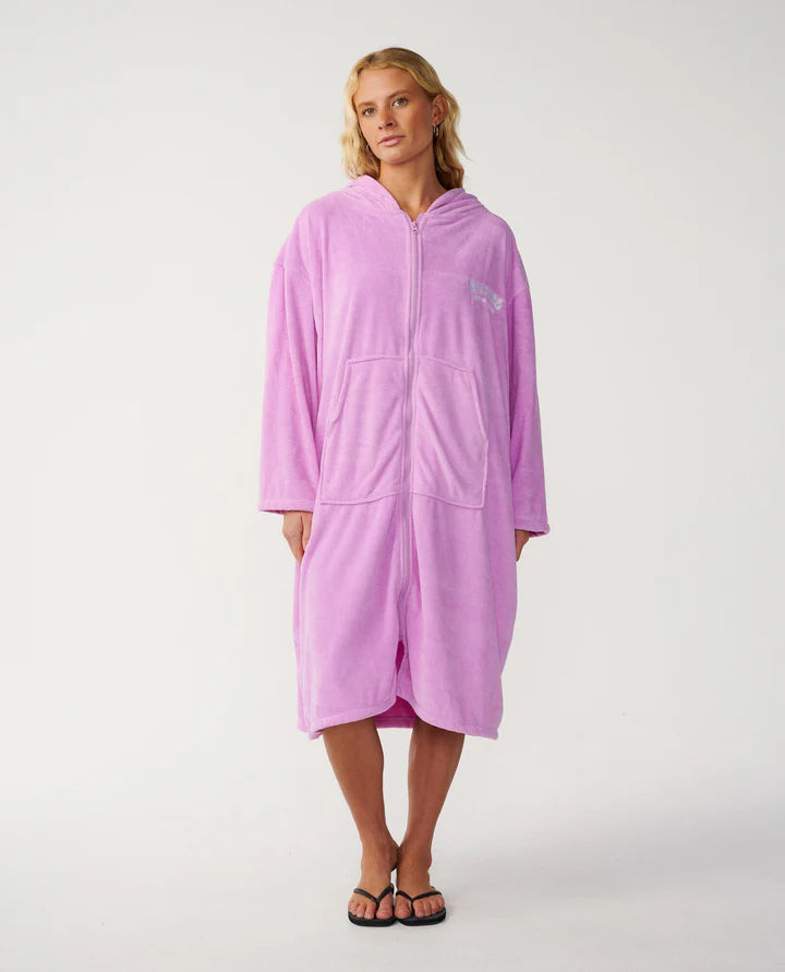 Rip Curl Poncho Classic Surf Zip Thru Hooded - Lilac