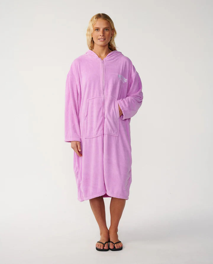 Rip Curl Poncho Classic Surf Zip Thru Hooded - Lilac