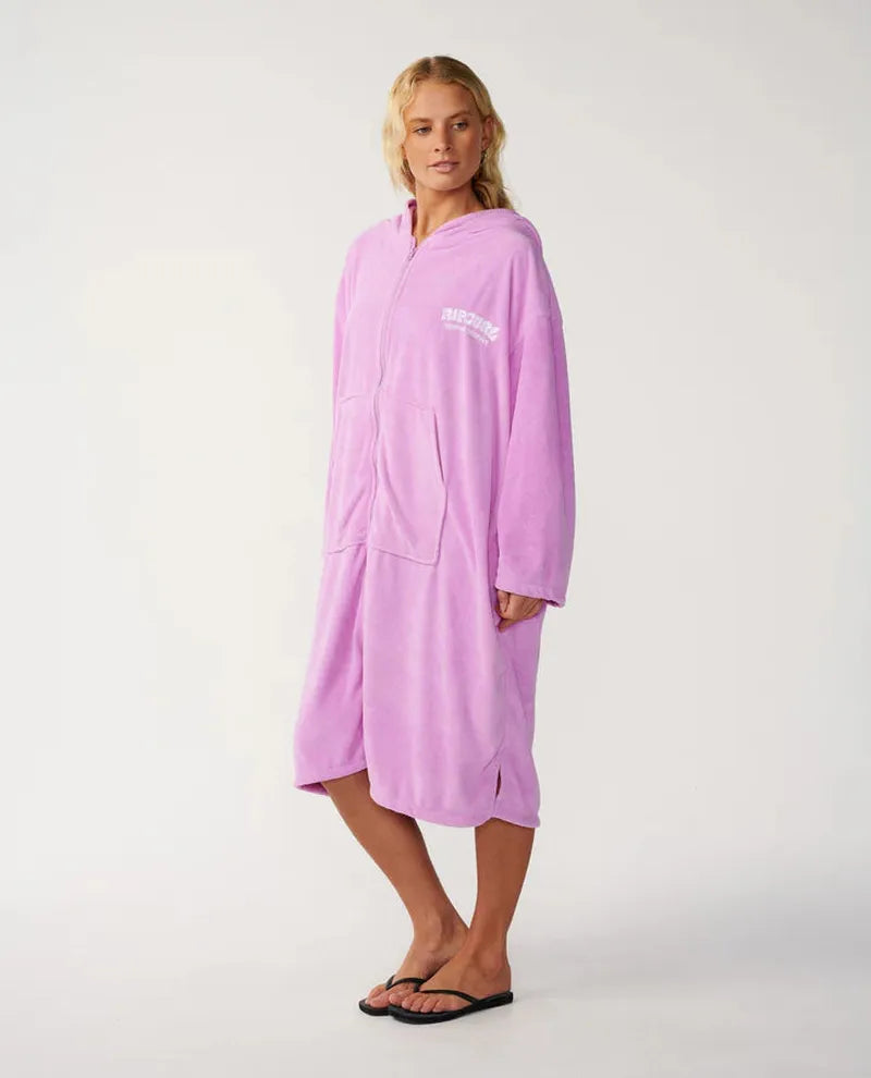 Rip Curl Poncho Classic Surf Zip Thru - Lilac