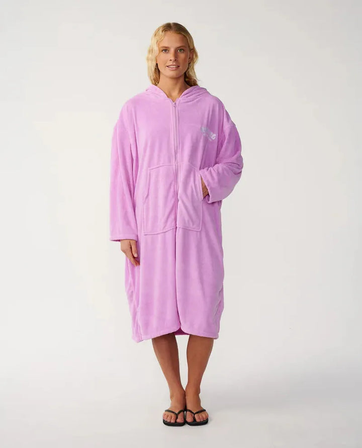 Rip Curl Poncho Classic Surf Zip Thru - Lilac