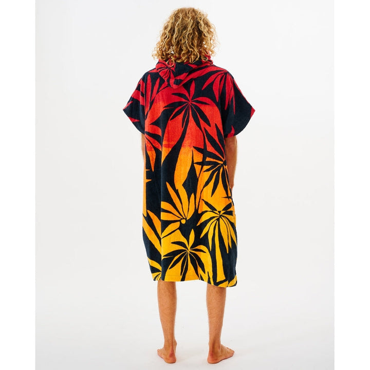 Rip Curl Poncho Combo Print hooded - red