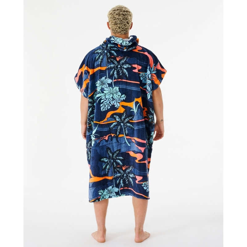 Rip Curl Poncho Combo Print - navy / orange