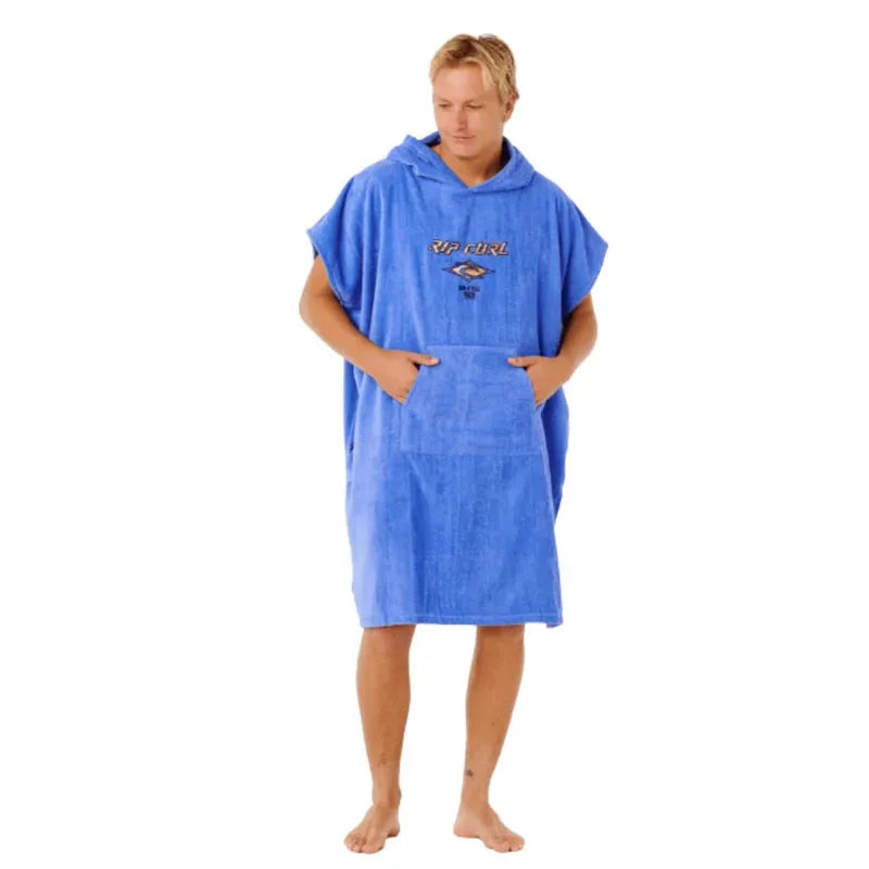 Rip Curl Poncho Logo Hooded Towel - Blue Haze