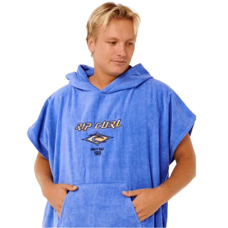 Rip Curl Poncho Logo Hooded Towel - Blue Haze