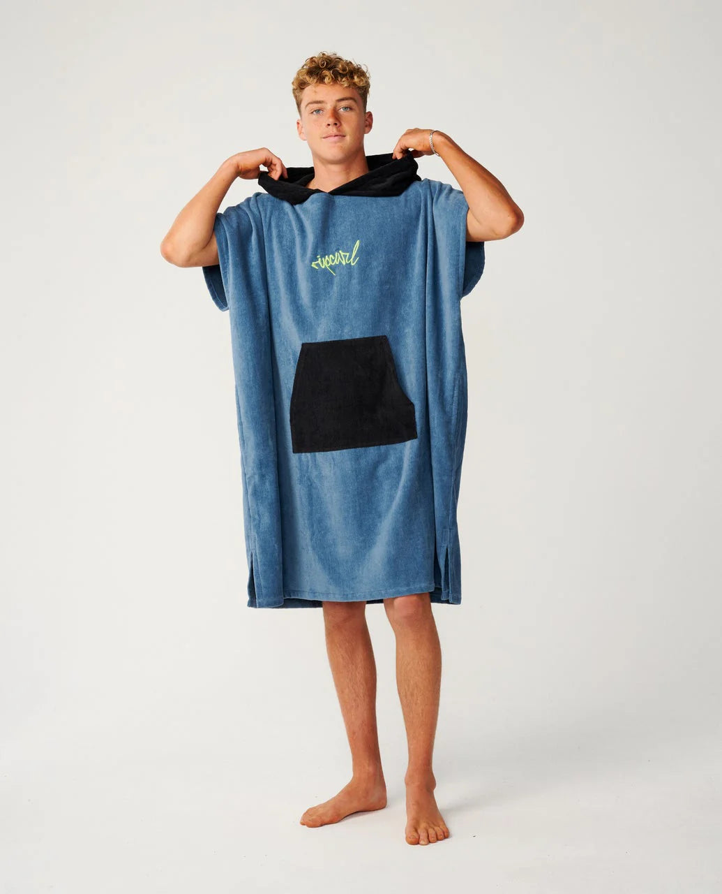 Rip Curl Poncho Logo Hooded Towel - Bluefin