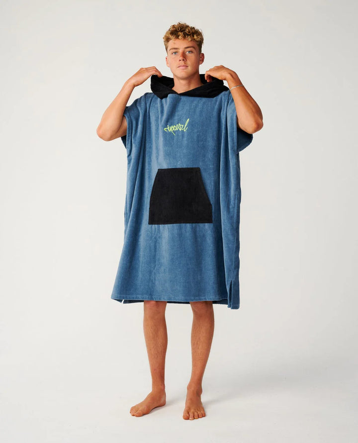 Rip Curl Poncho Logo Hooded Towel - Bluefin