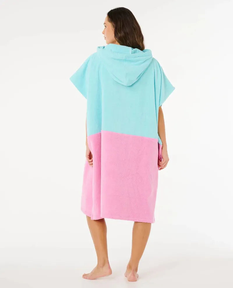 Rip Curl Poncho Premium Surf Hooded Towel - Light Sea Blue