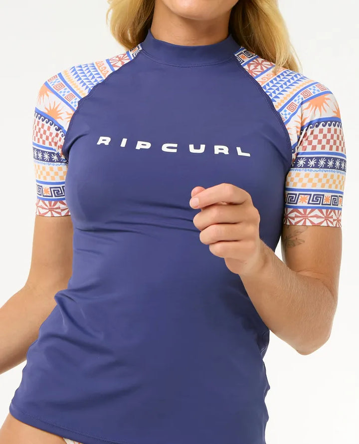 Ripcurl Damen Lycra San Carlos LS UPF Top kurzarm - dark blue