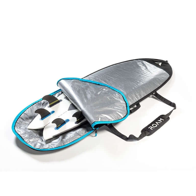 Roam Daylight Hybrid Fish Boardbag 6'8'' - silver/black/blue