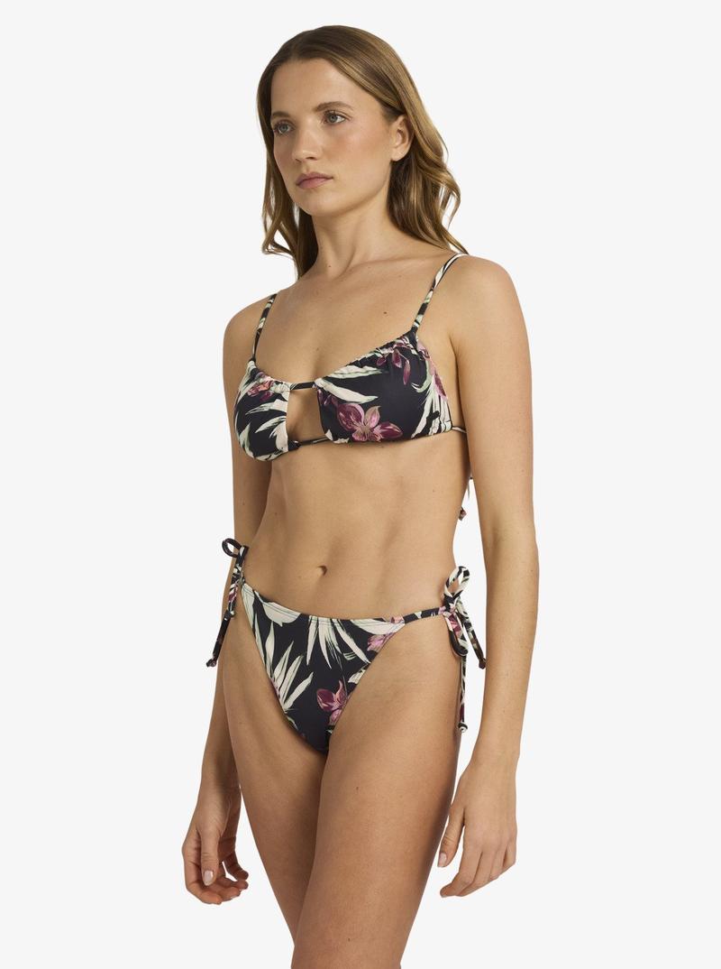 Roxy Bikini Bottom Pt Beach Classics Ts - anthracite wind swept floral