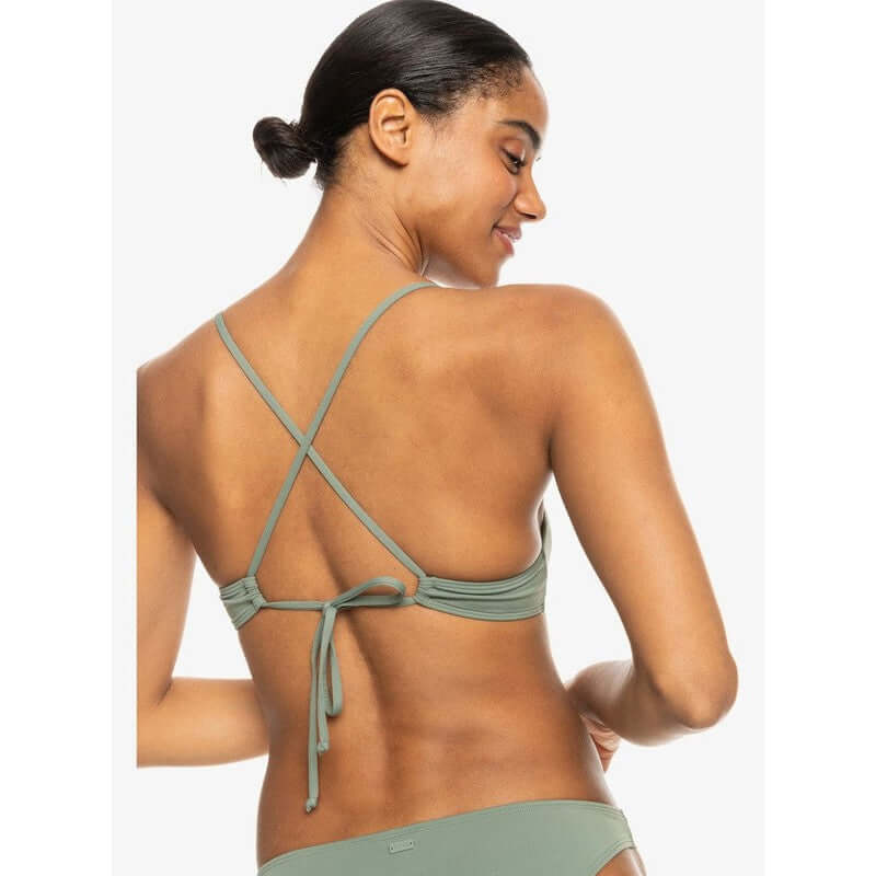 Roxy Bikini Top Beach Classics Athletic Triangle Fit - Agave Green