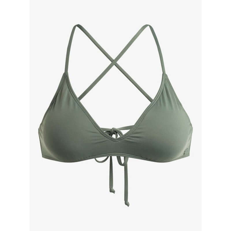 Roxy Bikini Top Beach Classics Athletic Triangle Fit - Agave Green