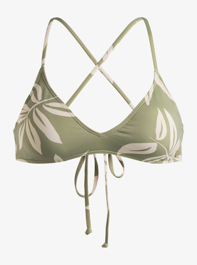 Roxy Bikini Top Beach Classics - oil green leavin