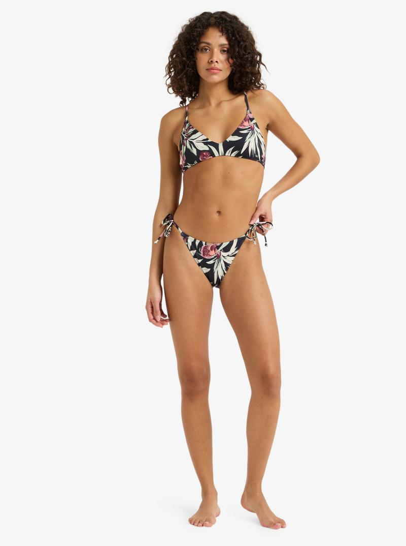 Roxy Bikini Top Pt Beach Classics Strappy Bra - anthracite wind swept floral