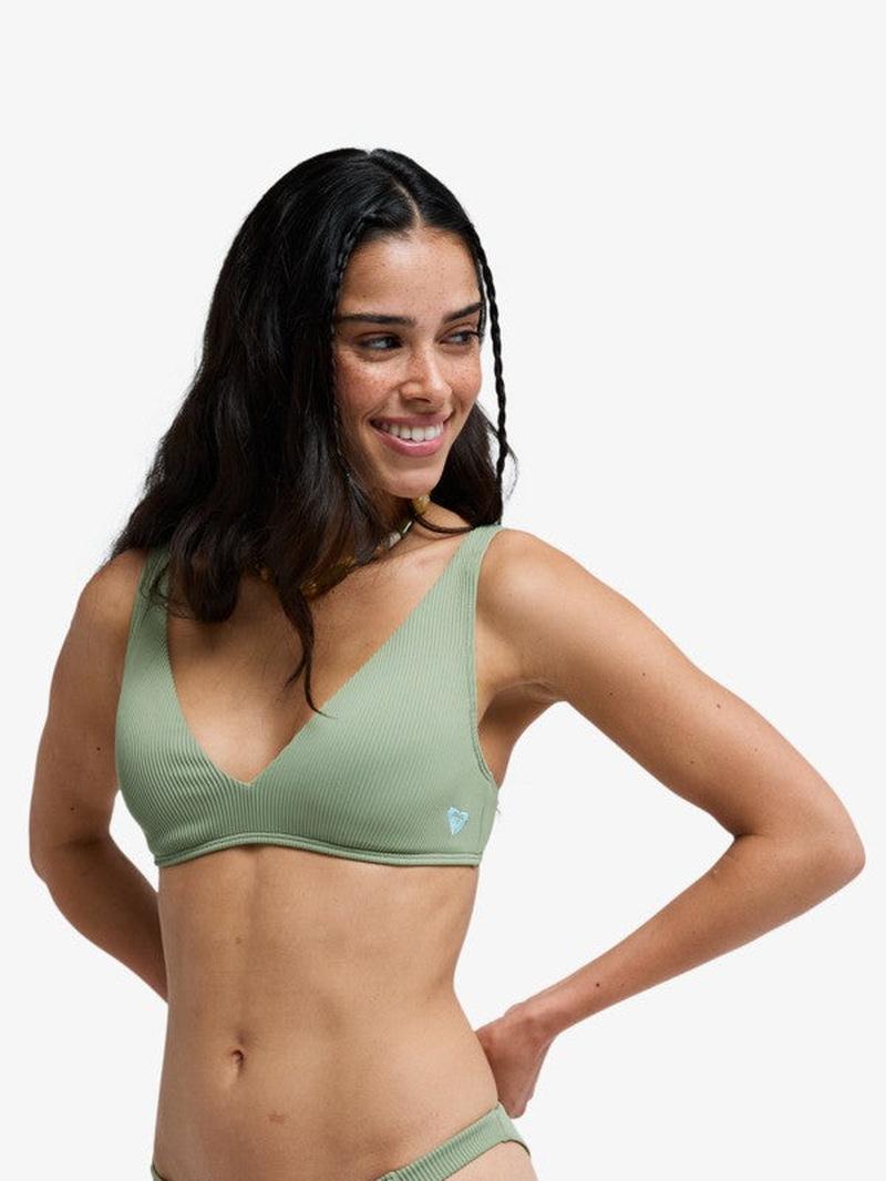 Roxy Bikini Top Roxy Love Elongated Tri - Oil Green