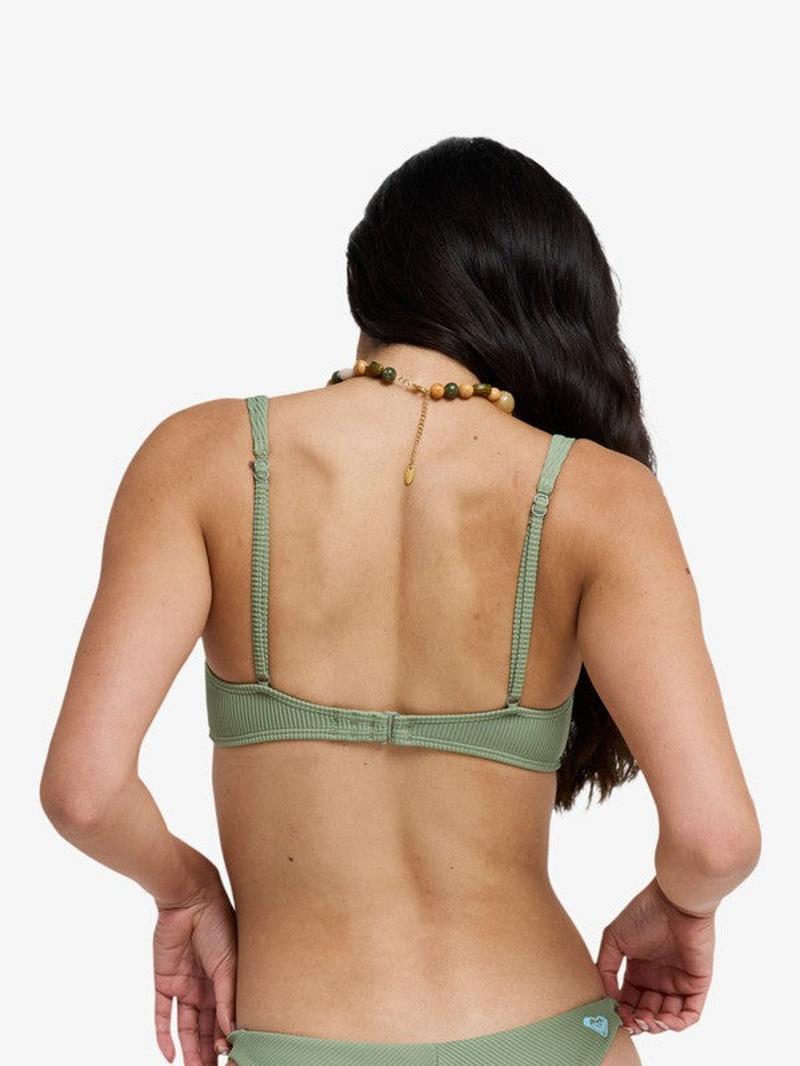 Roxy Bikini Top Roxy Love Elongated Tri - Oil Green