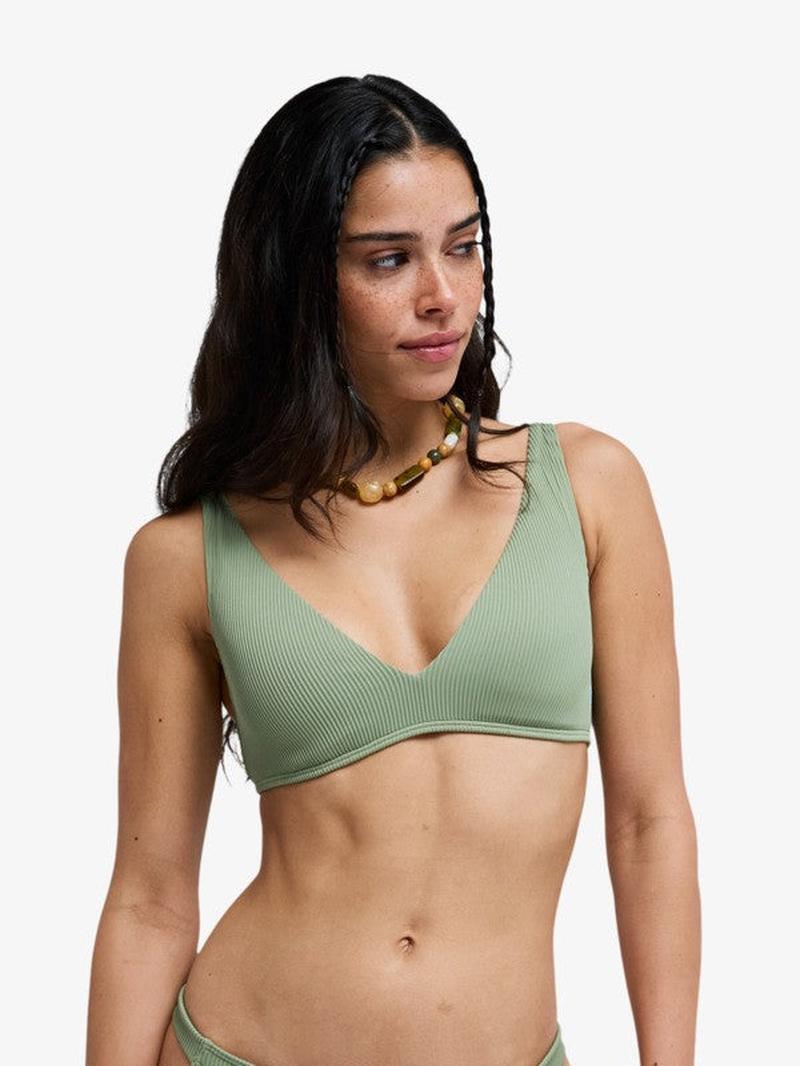 Roxy Bikini Top Roxy Love Elongated Tri - Oil Green