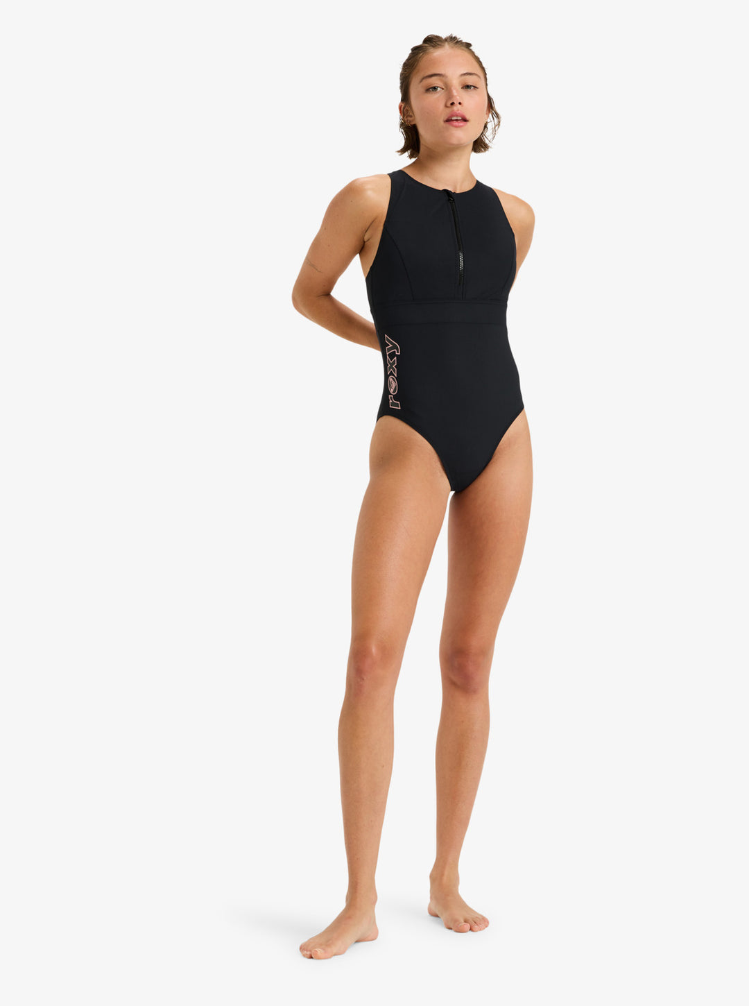 Roxy Damen Badeanzug Active High Performance - Black