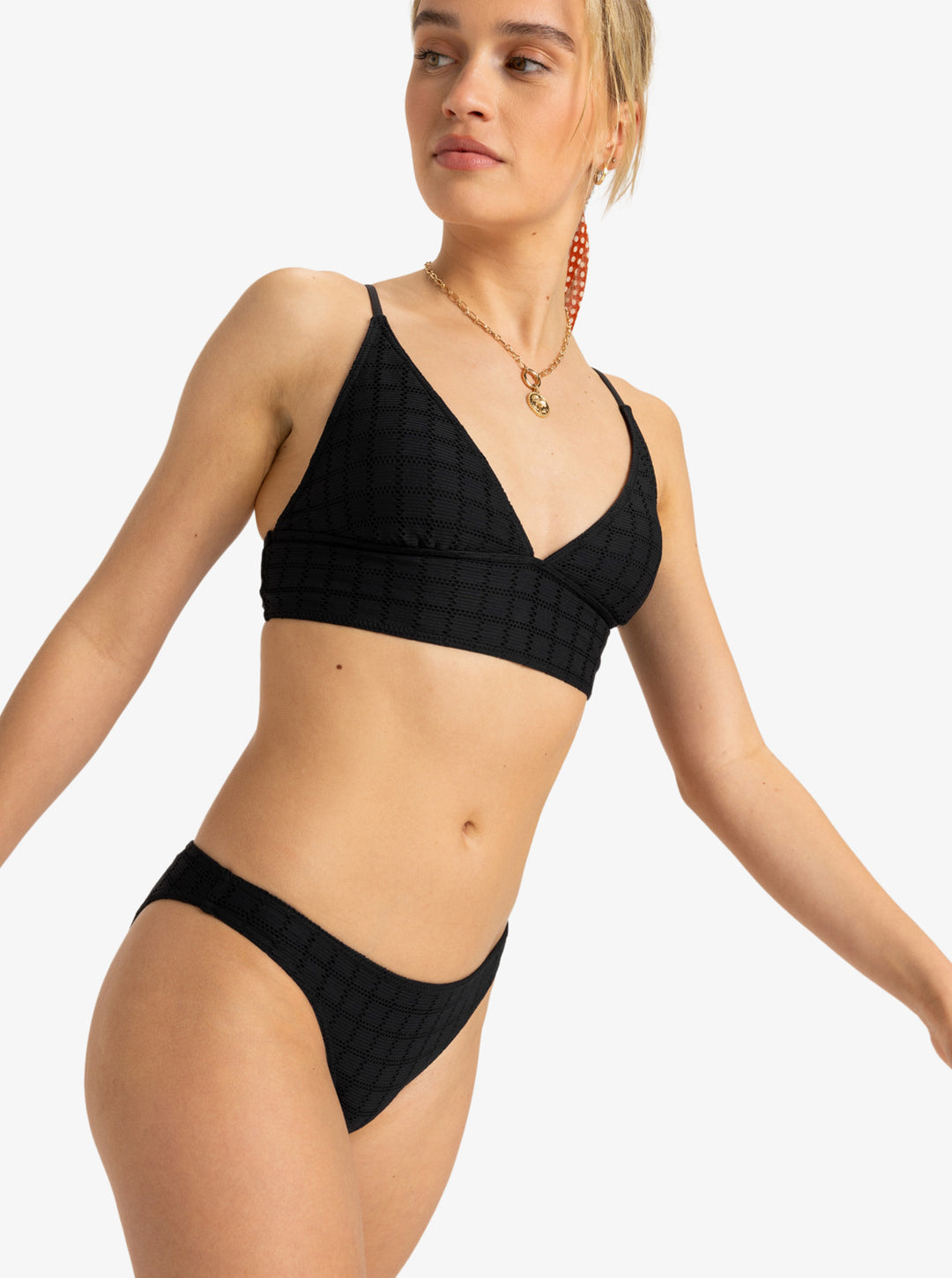 Roxy Damen Bikini Bottom Camilo Bandeau - anthracite