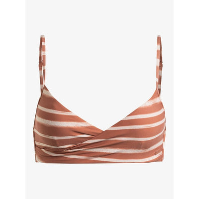 Roxy Damen Bikini Printed Beach Classics - Cedar Wood Happy Stripe