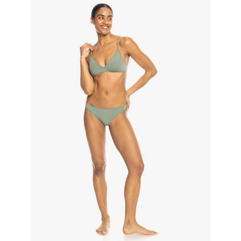 Roxy Damen Bikiniunterteil Beach Classics mit moderater Bedeckung - Agave Green