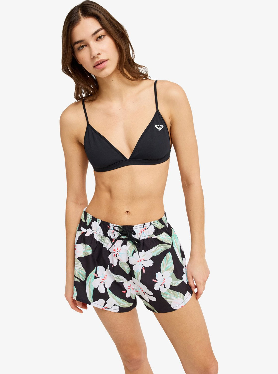 Roxy Damen Boardshorts No Bad Waves Prt Bsh - Anthracite Spring Charming