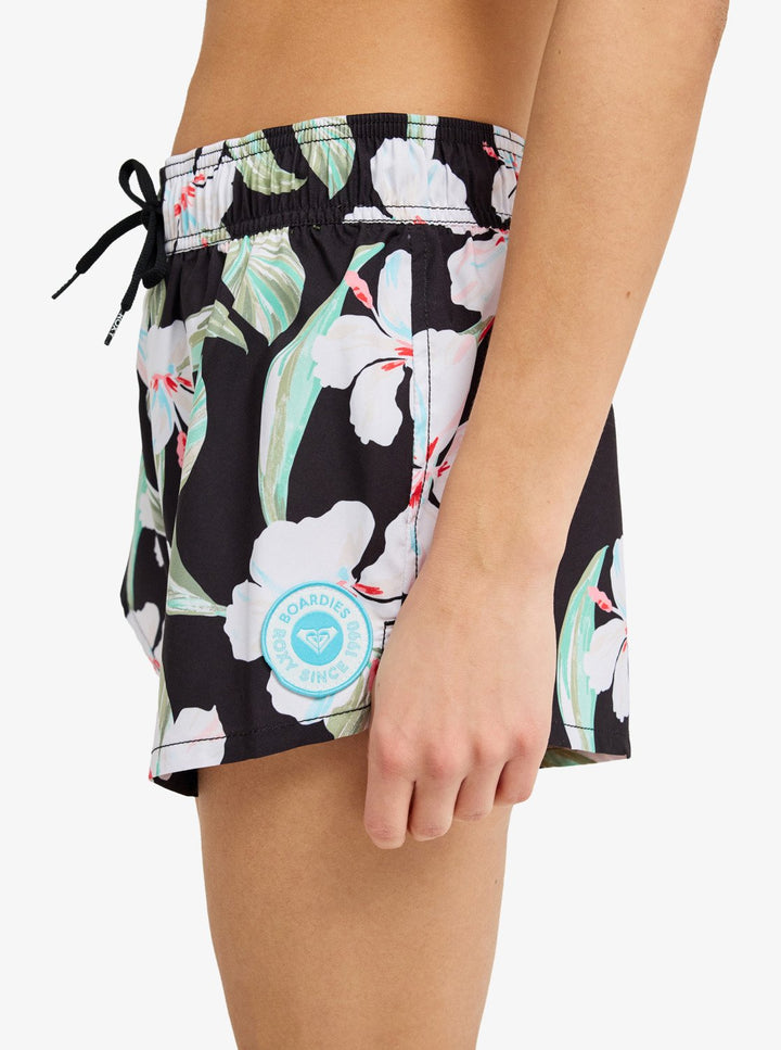 Roxy Damen Boardshorts No Bad Waves Prt Bsh - Anthracite Spring Charming