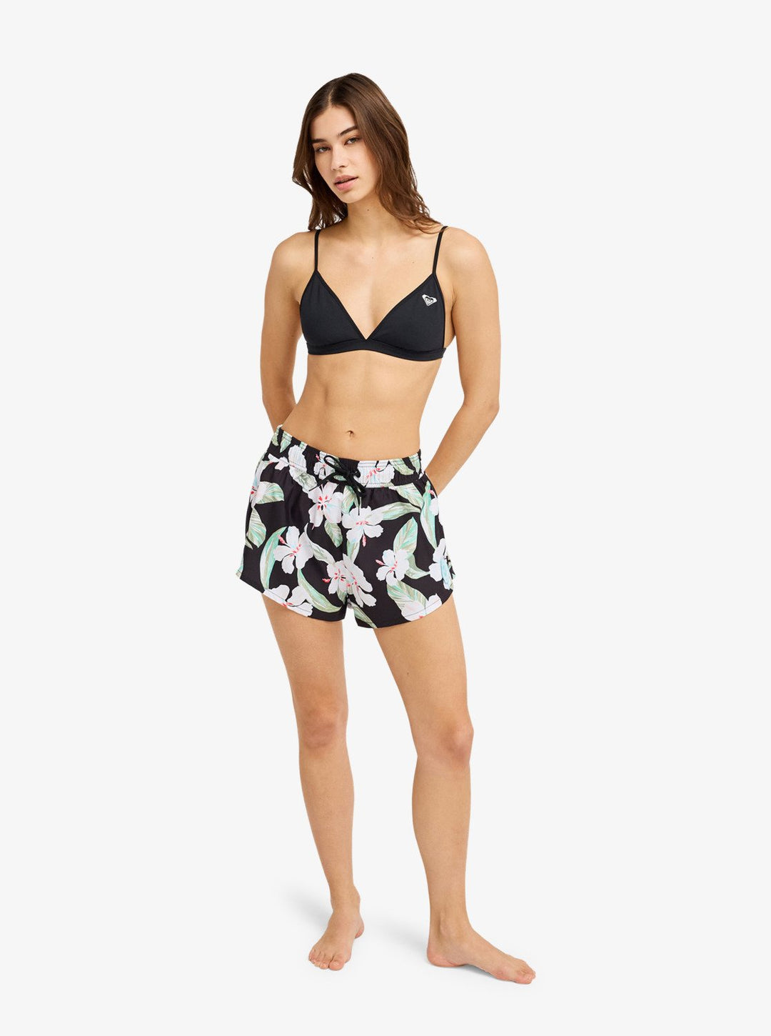 Roxy Damen Boardshorts No Bad Waves Prt Bsh - Anthracite Spring Charming