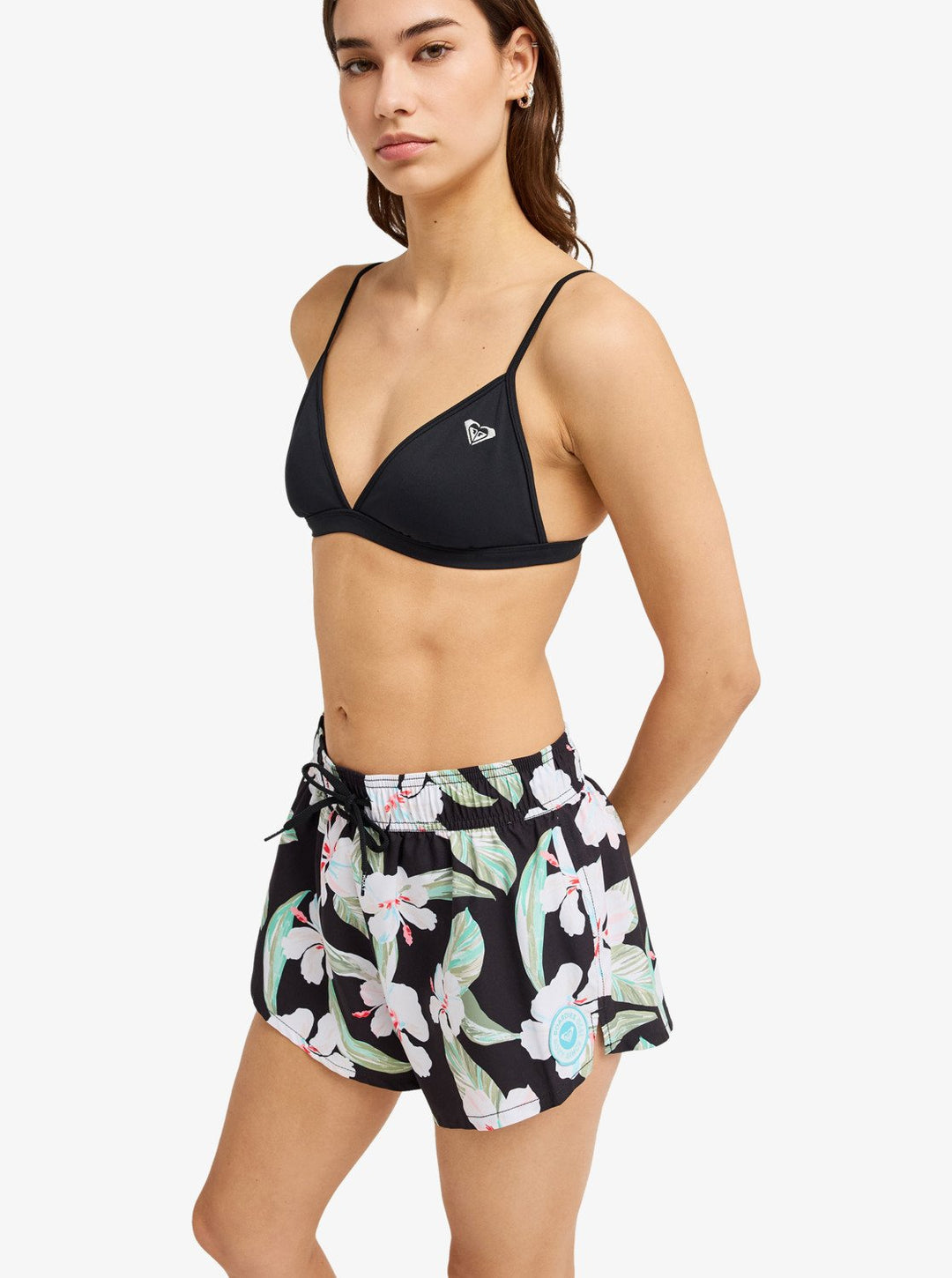 Roxy Damen Boardshorts No Bad Waves Prt Bsh - Anthracite Spring Charming