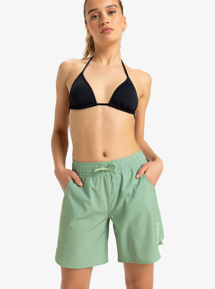 Roxy Damen Boardshorts Wave 7 Inch - basil