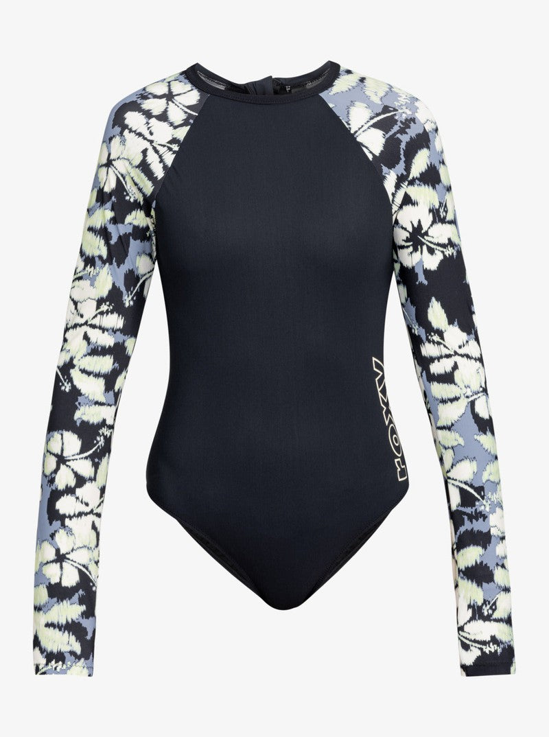 Roxy Damen Bodysuit Active - wild wind hibiscus mirage