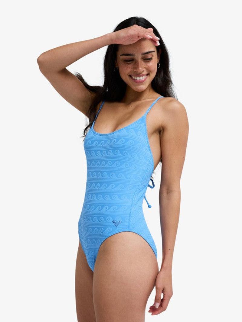 Roxy Damen Bodysuit Paradise Wave - Silver Lake Blue Make a Splash