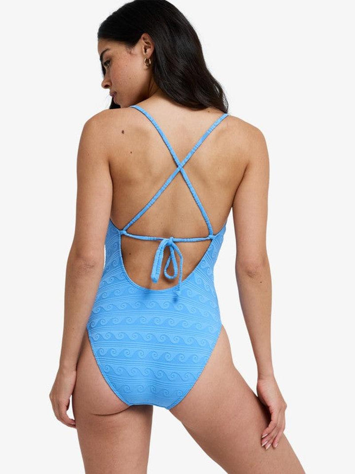 Roxy Damen Bodysuit Paradise Wave - Silver Lake Blue Make a Splash