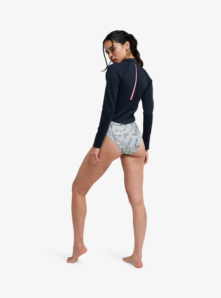 Roxy Damen Bodysuit Pro Surf Langarm - Anthracite Popiscus