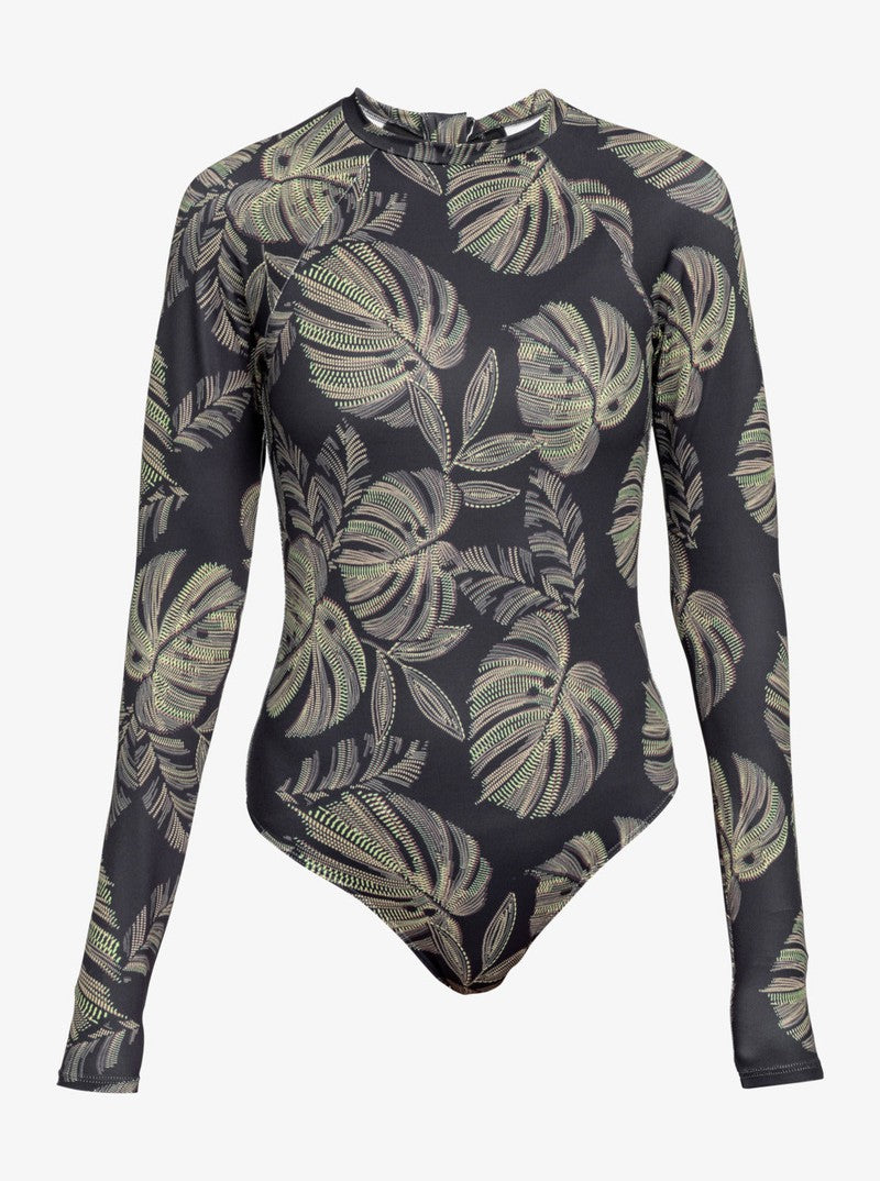 Roxy Damen Bodysuit Pro The Overhead Onesie mit UVP 50+ - anthracite the palms wetsuit