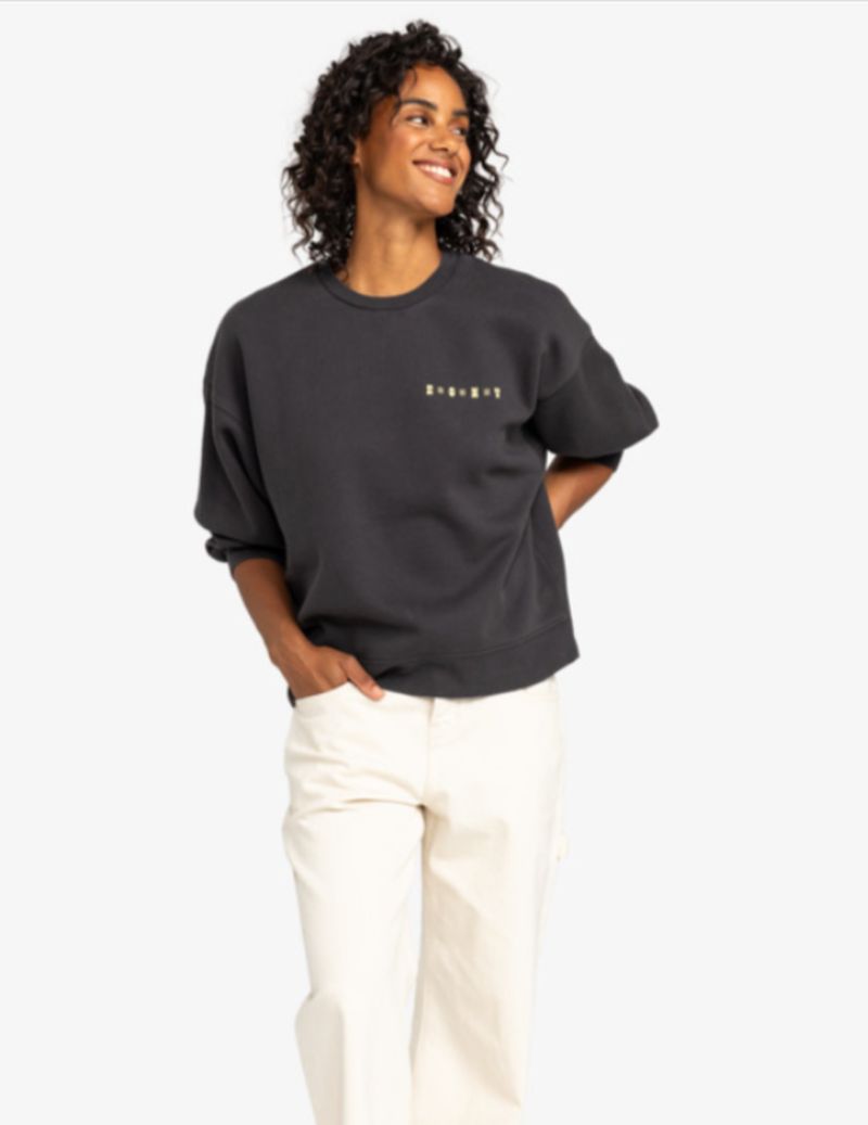 Roxy Damen Line Up Sweatshirt - phantom