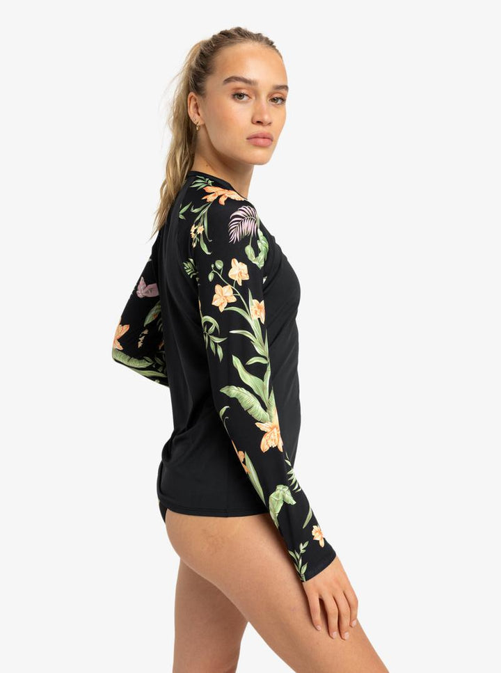 Roxy Damen Lycra Surf Langarm - anthracite island escape