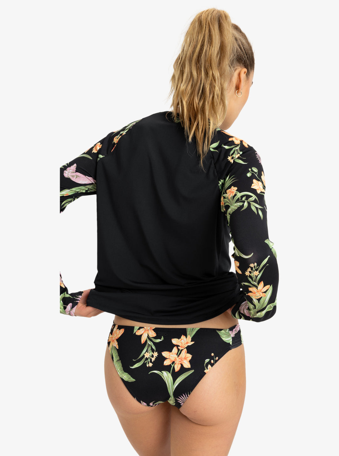 Roxy Damen Lycra Surf Langarm - anthracite island escape