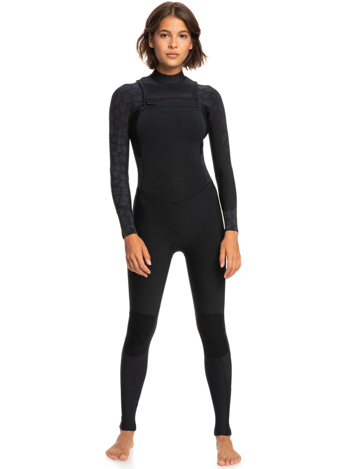 Roxy Damen Neoprenanzug 3/2mm Swell Series Chestzip - Black