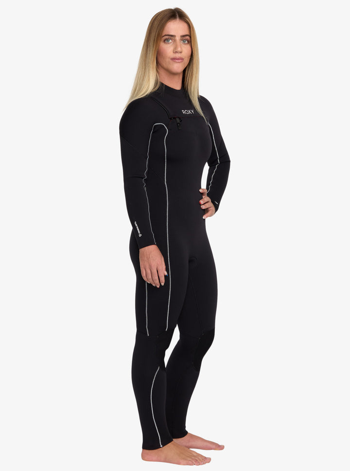 Roxy Damen Neoprenanzug 4/3mm Elite Xtra Stretch Chestzip - Black
