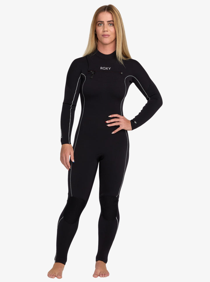 Roxy Damen Neoprenanzug 4/3mm Elite Xtra Stretch Chestzip - Black