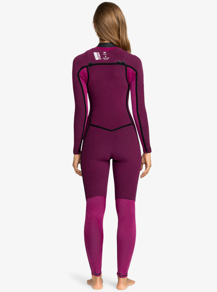 Roxy Damen Neoprenanzug Elite 4/3mm Chestzip - Anthracite The Palms Wetsuit