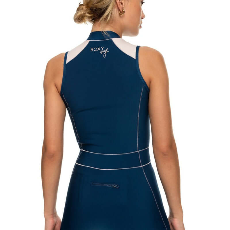 Roxy Damen Neoprenanzug Long Jane Rise 1.5mm Frontzip - Iodine Blue