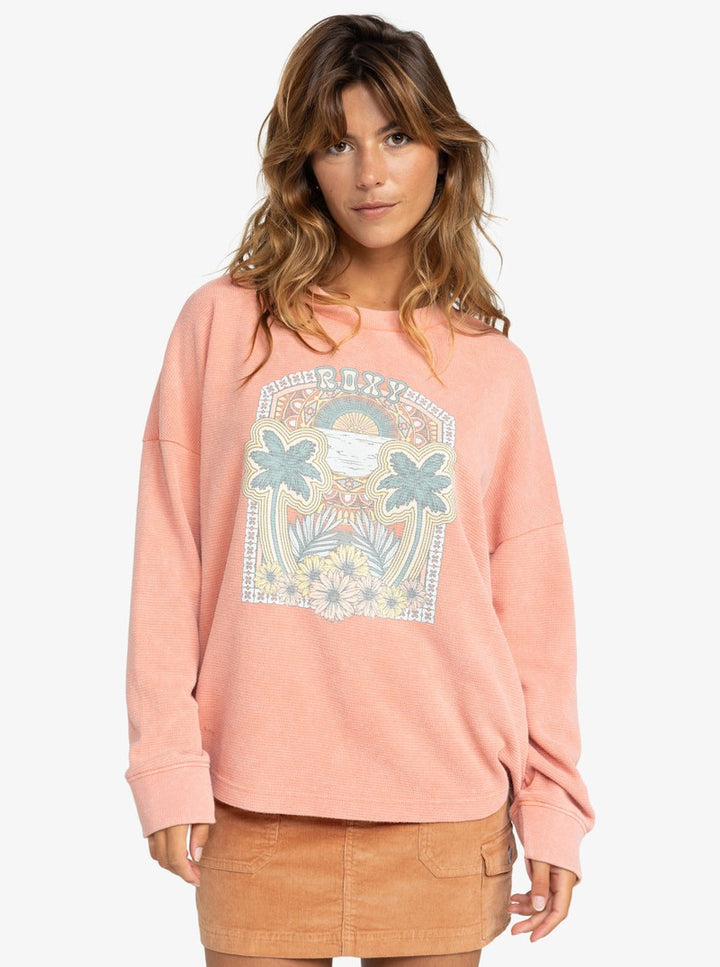 Roxy Damen Pullover East Side - Terra Cotta