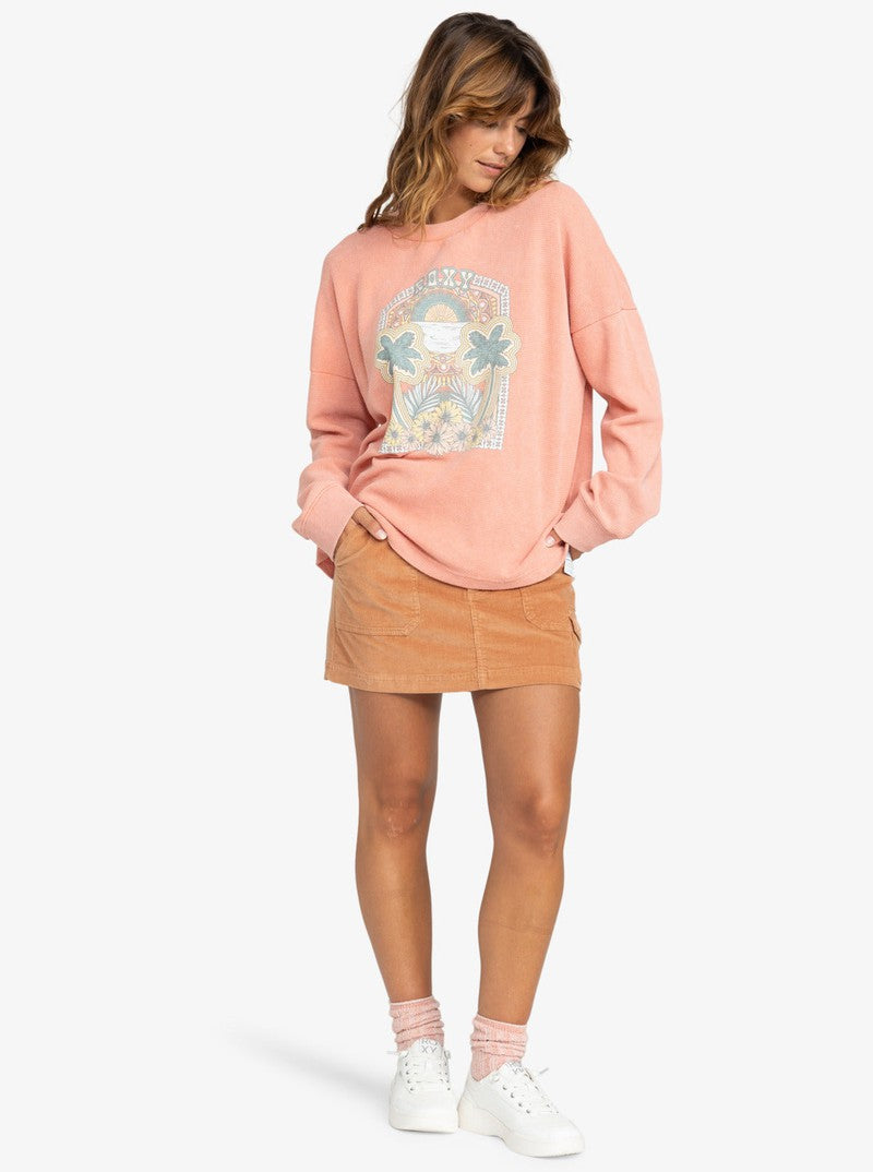 Roxy Damen Pullover East Side - Terra Cotta