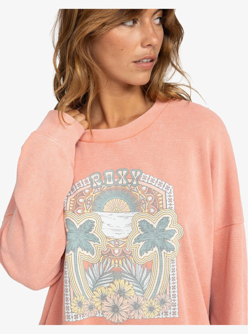 Roxy Damen Pullover East Side - Terra Cotta