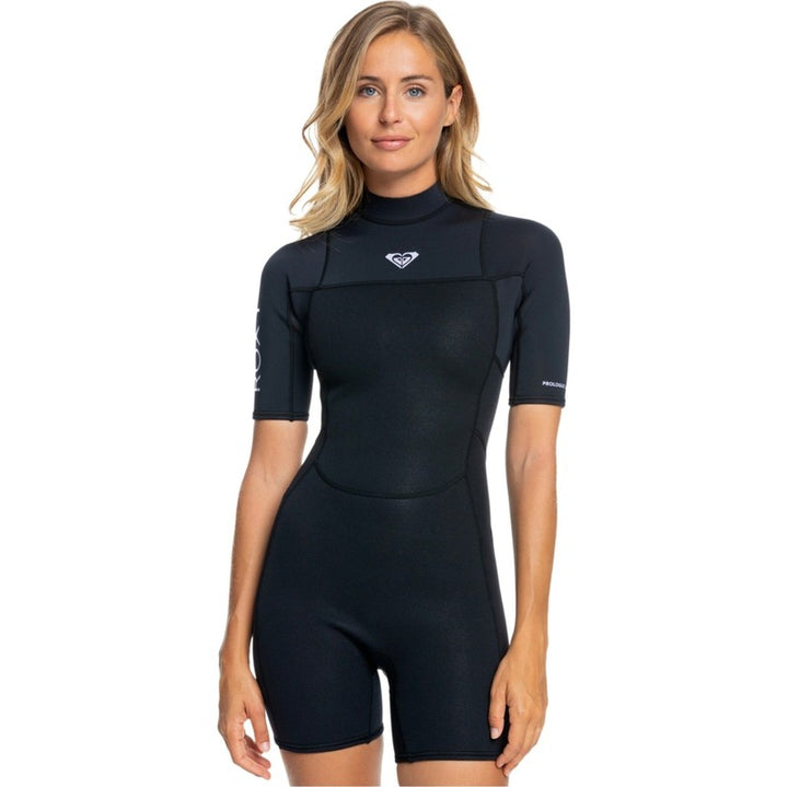 Roxy Damen Shorty 2mm Prologue Backzip - black