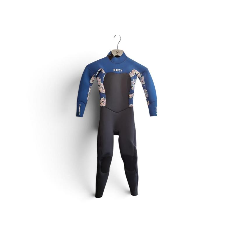 Roxy Kinder Neoprenanzug 3/2 Swell Natural Backzip - black/flowers