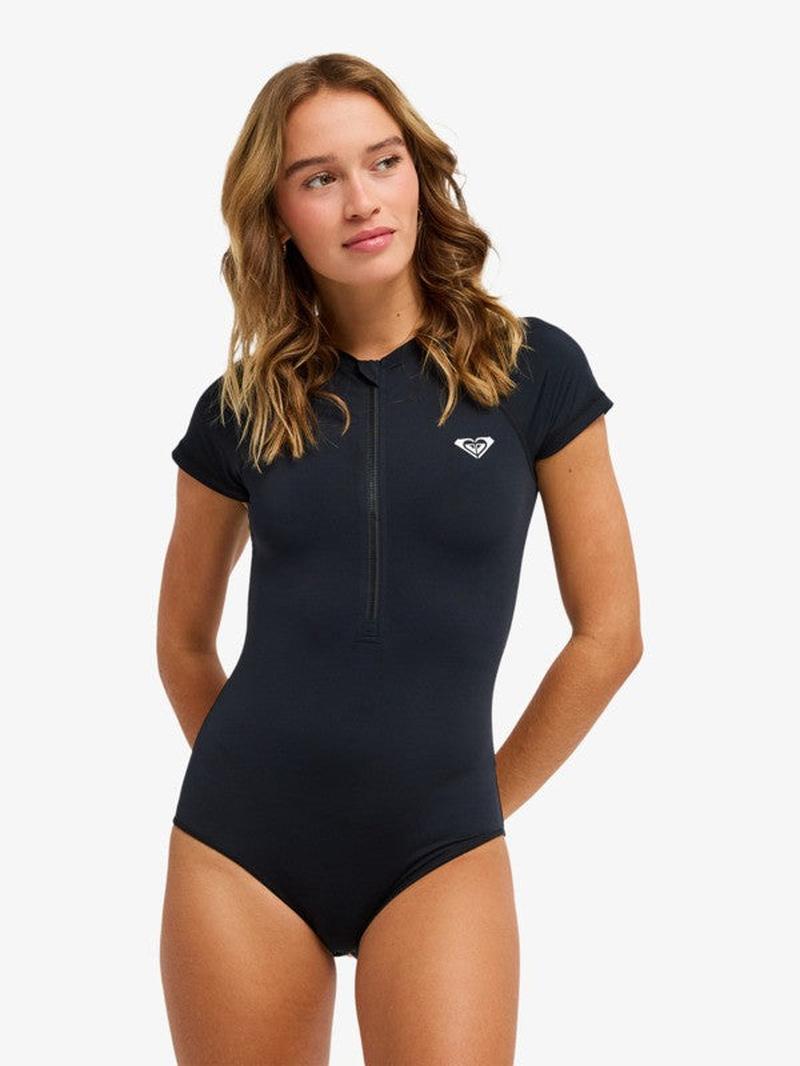 Roxy Lycra Essentials Zipped Cs Onesie - Anthracite